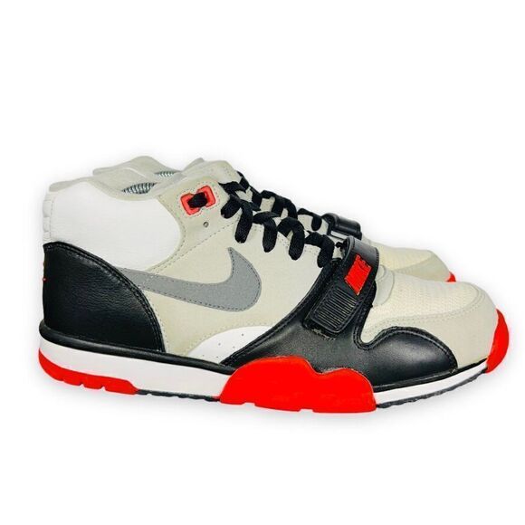 Nike Air Trainer 1 Mid Prm Qs 'Infrared' 607081-100 Men's 9.5 - Picture 4 of 11